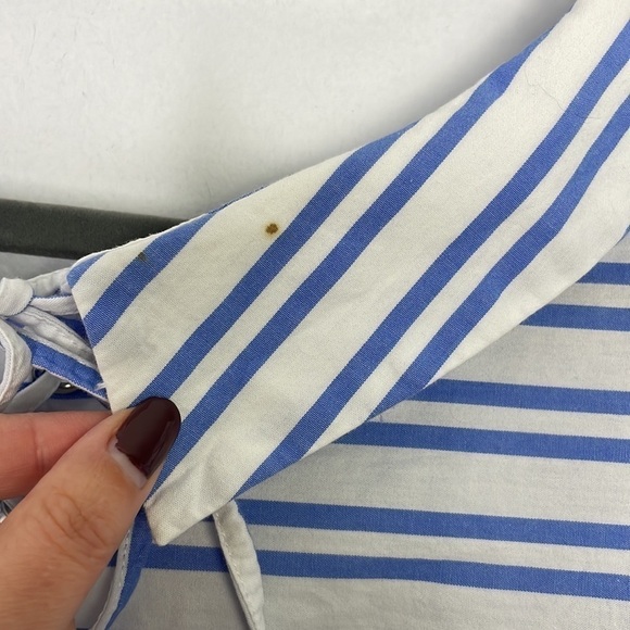 Zara oversized stripes lace back blouse - Picture 7 of 7